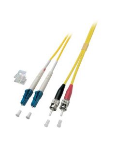 OS2 duplex glasvezel kabel LC-ST 2m