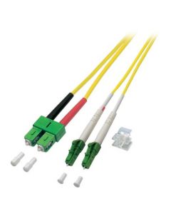 OS2 duplex glasvezel kabel LC/APC-SC/APC 2m