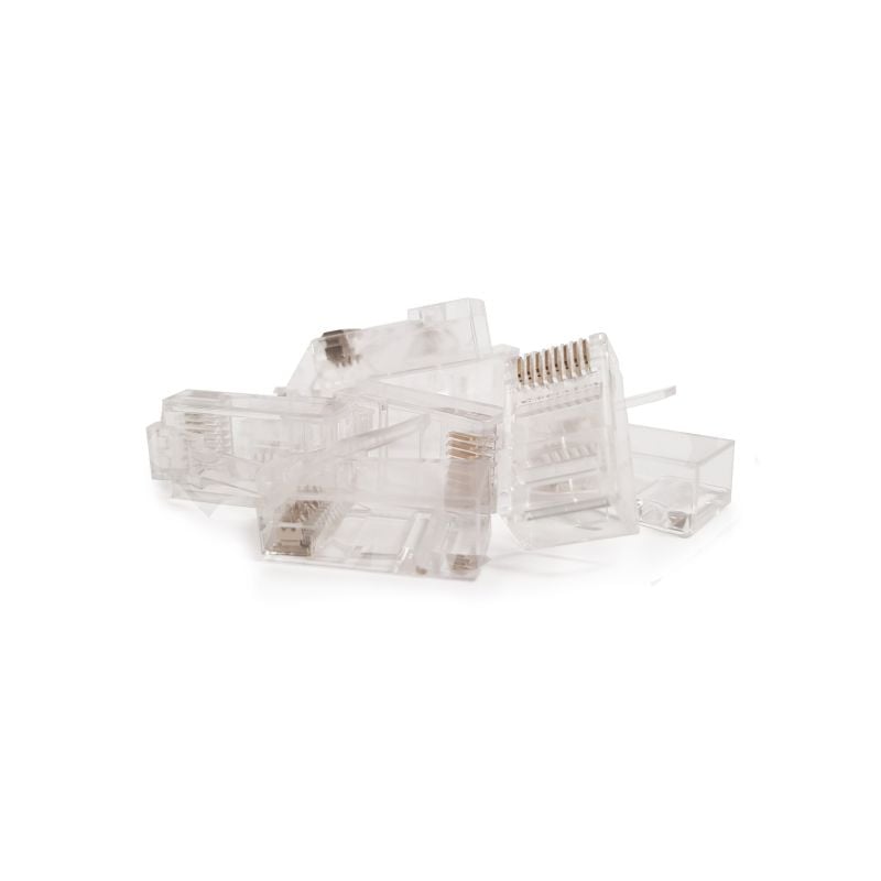 CAT5e Connector RJ45 - Unshielded - voor stranded en solide kabels - 10 stuks