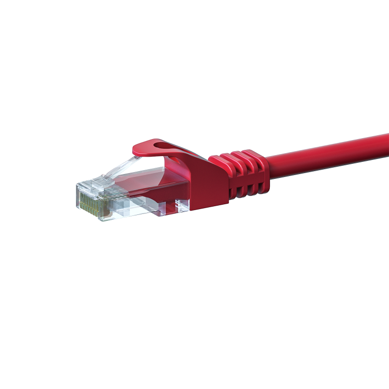 UTP CAT5e patchkabel 7,5m rood - 100% koper