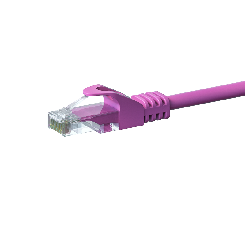 UTP CAT5e patchkabel 7,5m roze - 100% koper