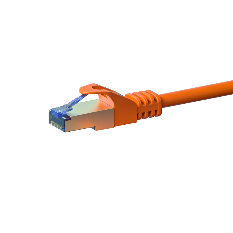 CAT6a S/FTP (PIMF) patchkabel 1m oranje