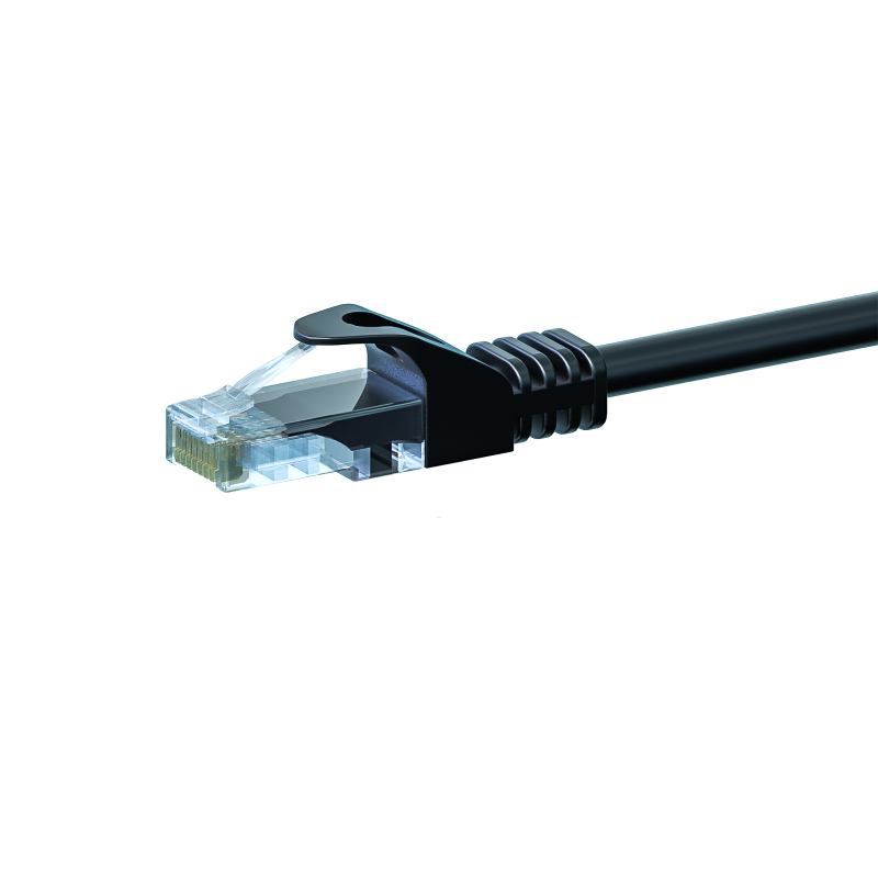 CAT5e patchkabel 0,5m zwart  - CCA