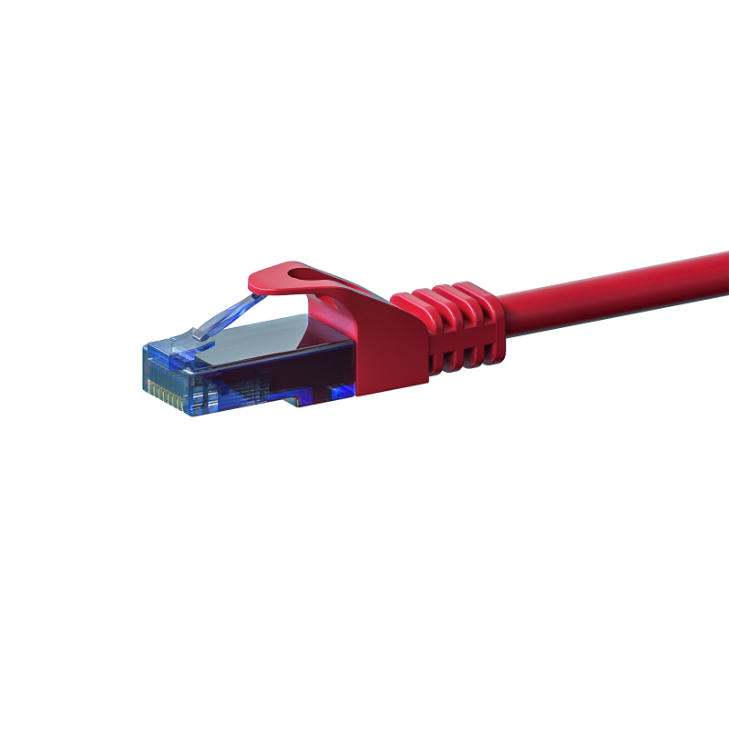 UTP CAT6a patchkabel 0,50m rood - 100% koper