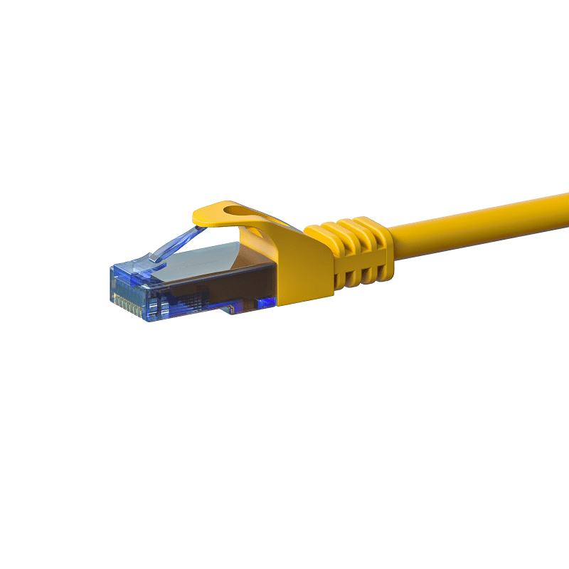 UTP CAT6a patchkabel 5m geel - 100% koper